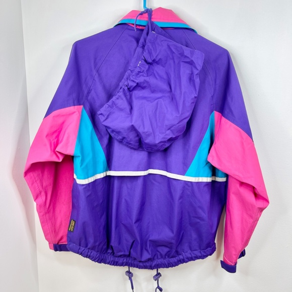Frank Shorter Sports Gore-Tex 2-Piece Windbreaker Set — Purple Pink Aqua - Picture 14 of 14